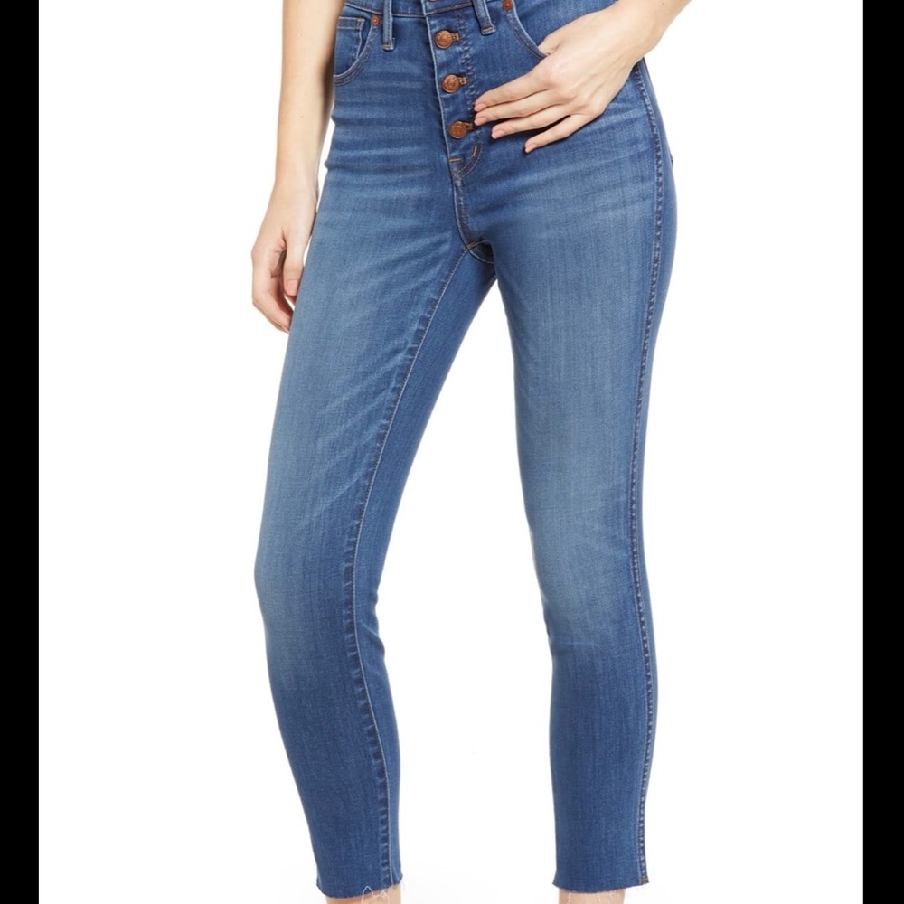 Madewell high rise 10” skinny crop